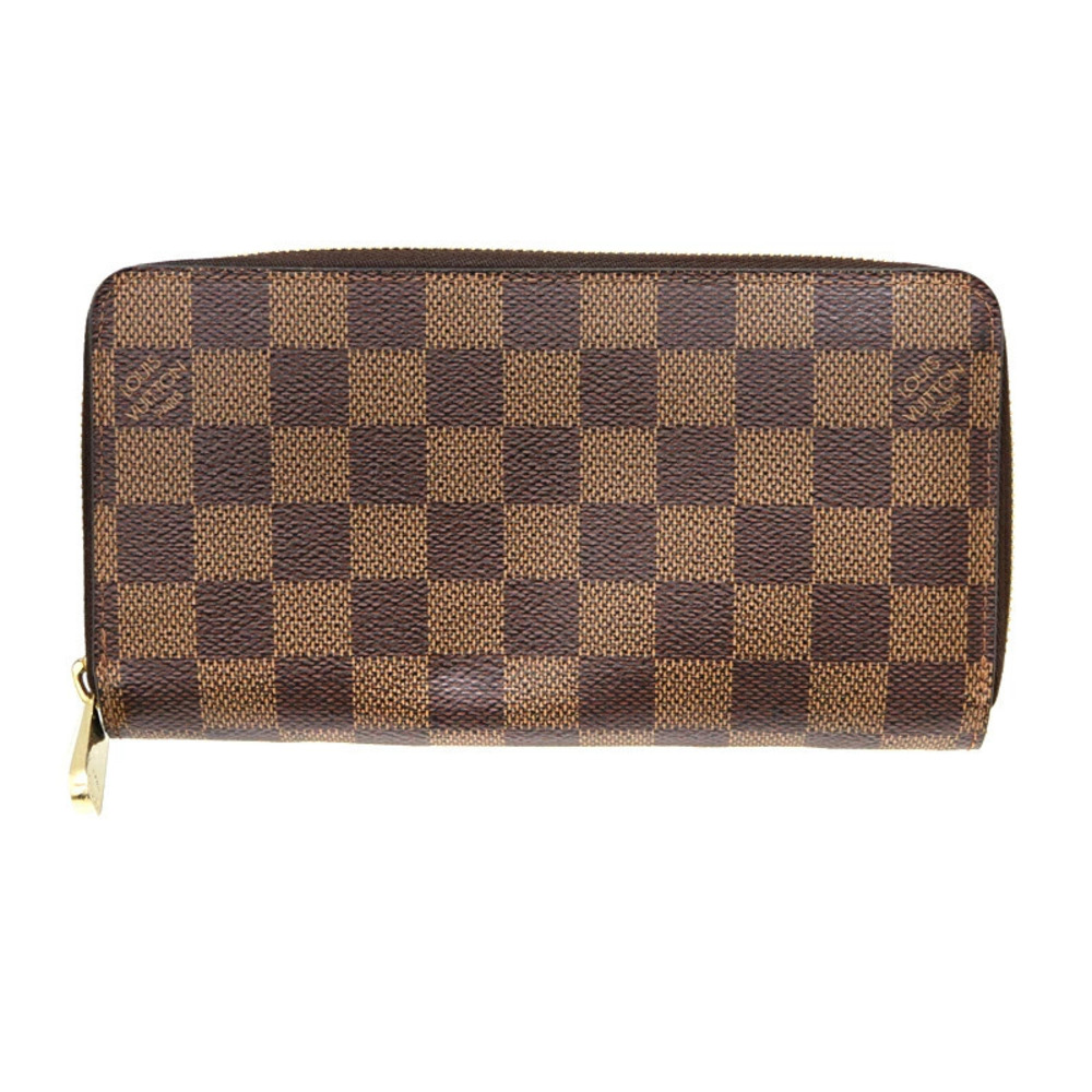 Louis Vuitton Zippy Wallet Damier Canvas Brown